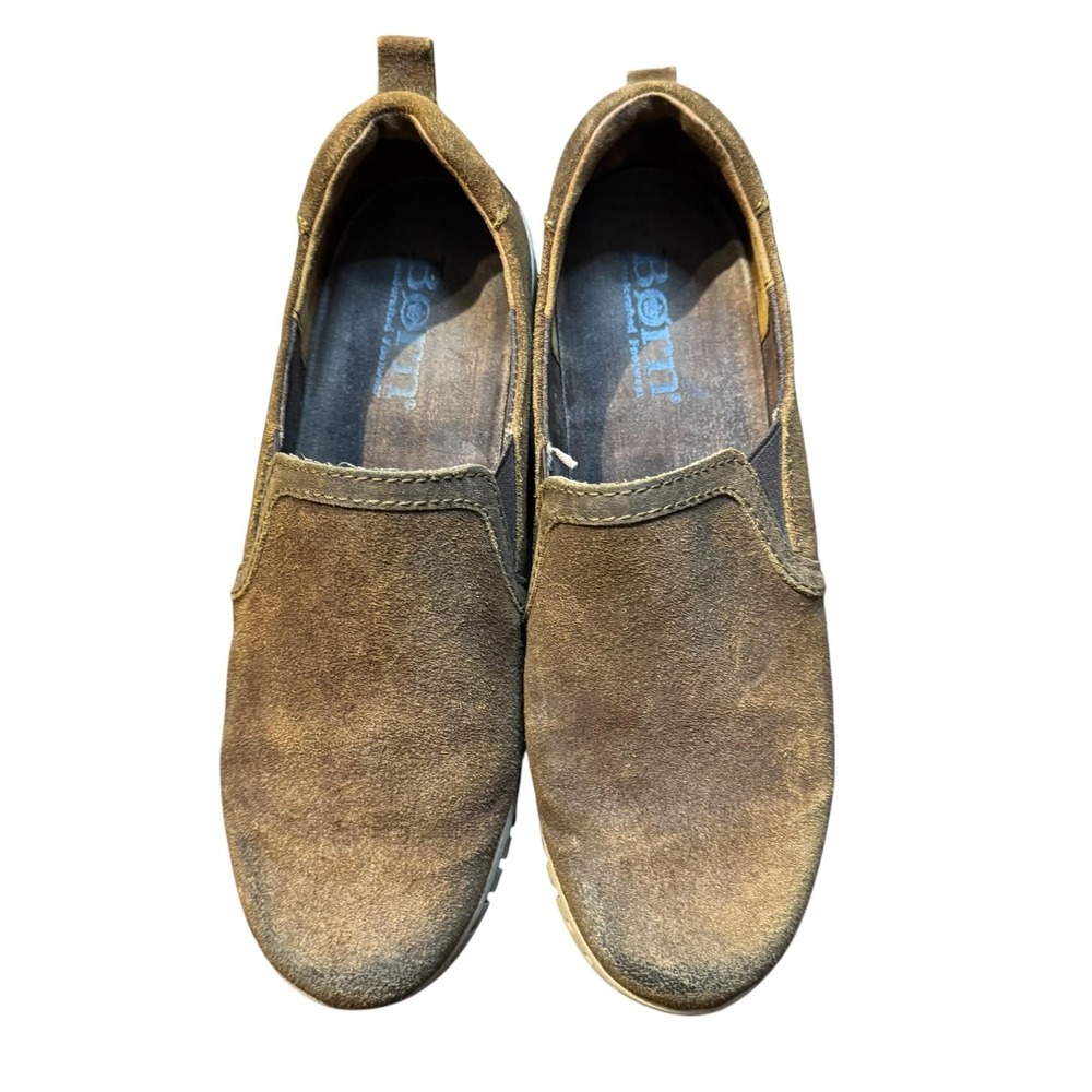 Born Shoes Womens Size‎ 9 Brown Suede Slip On Casual Comfort Walking Loafers